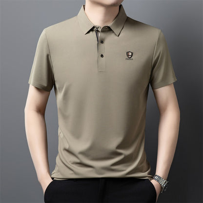 【M-4XL】Καλοκαιρινό μπλουζάκι πόλο με κοντό μανίκι και γιακά από μετάξι Ice γιακά 2026