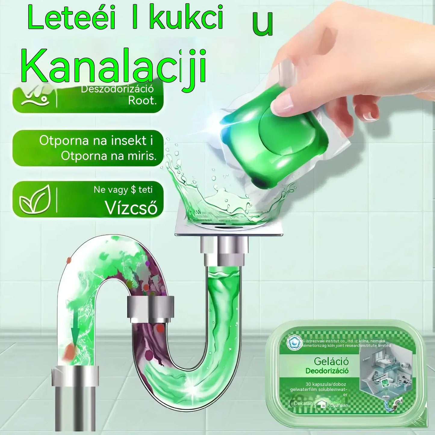 【Második termék féláron】3 doboz (150 tabletta) – 🔥🎉 Bioenzim kapszulák a csatornaszagok eltávolítására.