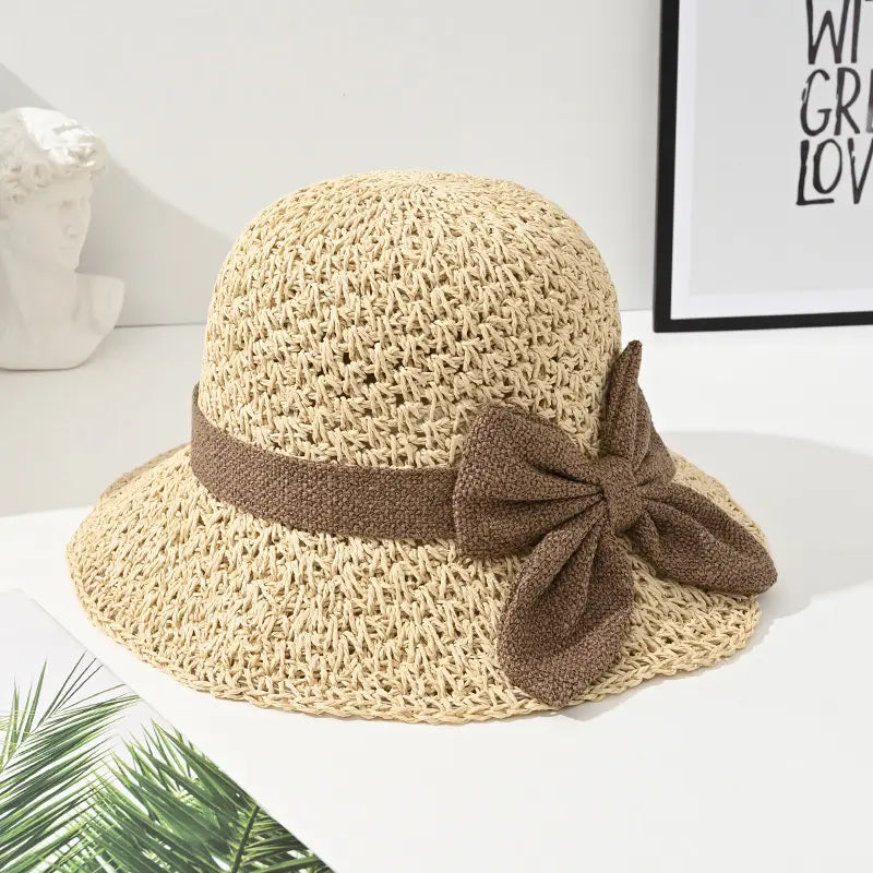☀️🎀Elegáns francia kalap masnival: napvédelem és árnyékolás.