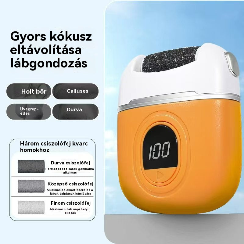 🦶🛁✨ Új elektrós lábcsiszoló, halott bőr eltávolítása a hasadékokból, pedikürhez szánt elektrós lábcsiszoló