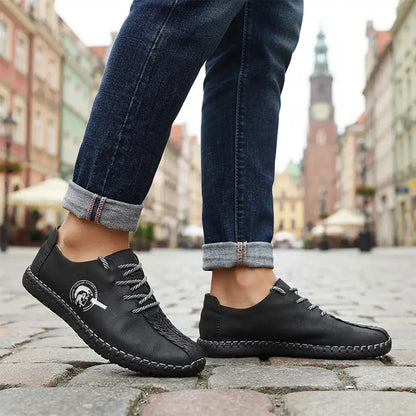🔥【38-50】Ręcznie szyte męskie buty casual w stylu retro | miękka antypoślizgowa podeszwa, wygodne noszenie