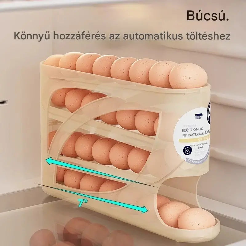 💥🥚Élelmiszeripari minőségű, csúsztatható tojástartó doboz