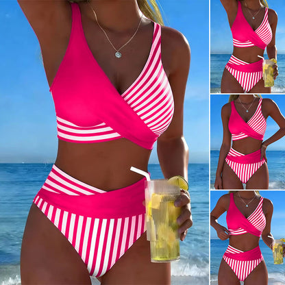 🏖️【40-100kg】🤩 Új mintás fürdőruha szett, gyorsan száradó és légáteresztő anyag, testhezálló és stílusos