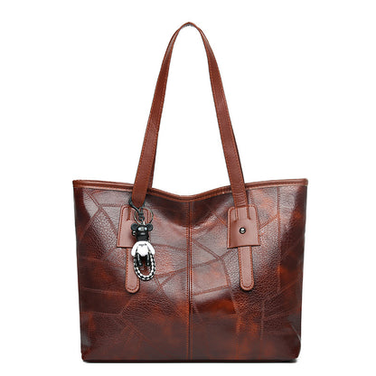 【50% kedvezmény】👜 Divatos női, puha bőr válltáska✨Rendkívüli, nagy kapacitású táska✨
