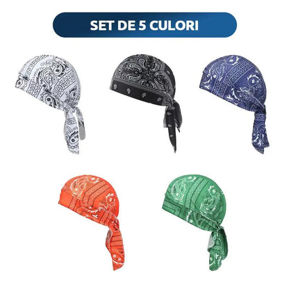 🏝【Kedvezményes csomag - 5 db】Elegáns, retro stílusú, légáteresztő selyem sapka/sál