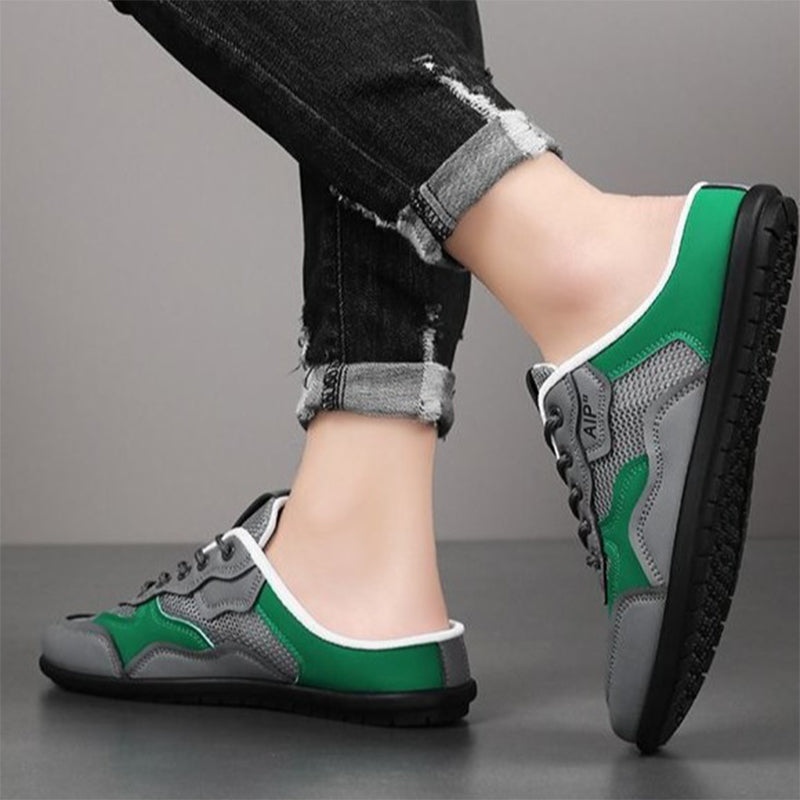 【39-44】Letnie, oddychające, siateczkowe, zakryte klapki sportowe dla mężczyzn🎁Płatność gotówką przy odbiorze