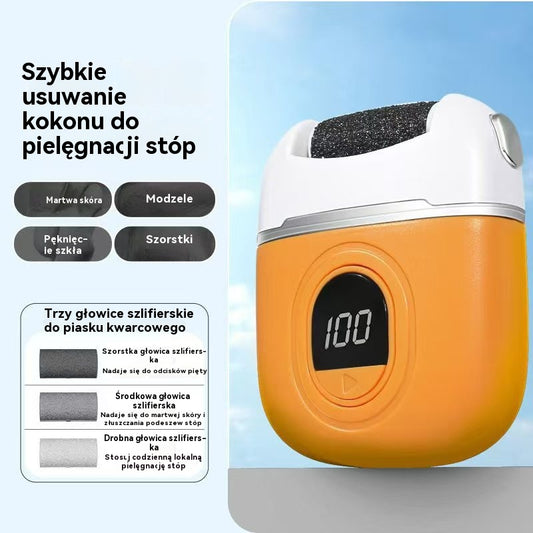✨🦶🛁 Nowy elektryczny szlifier do stóp, usuwanie martwej skóry z paznokci, elektryczny szlifier do stóp do pedicure