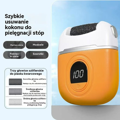 ✨🦶🛁 Nowy elektryczny szlifier do stóp, usuwanie martwej skóry z paznokci, elektryczny szlifier do stóp do pedicure