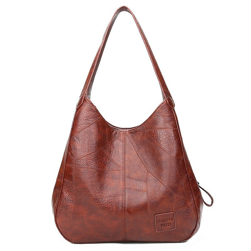 💗👜 Új stílusú, puha bőr válltáska, nagy kapacitással