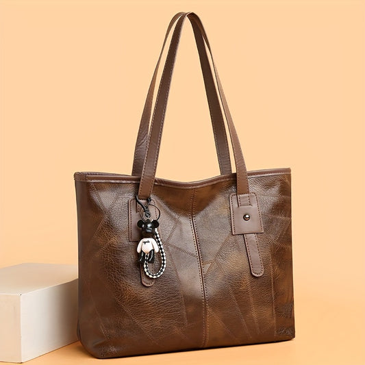 【50% kedvezmény】👜 Divatos női, puha bőr válltáska✨Rendkívüli, nagy kapacitású táska✨