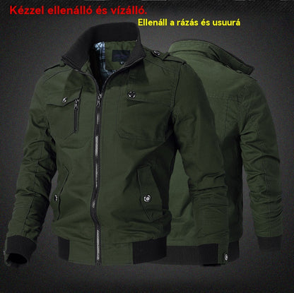 👍🔥 [M-5XL] Új férfi katonai dzseki, strapabíró, kiváló minőségű, meleg