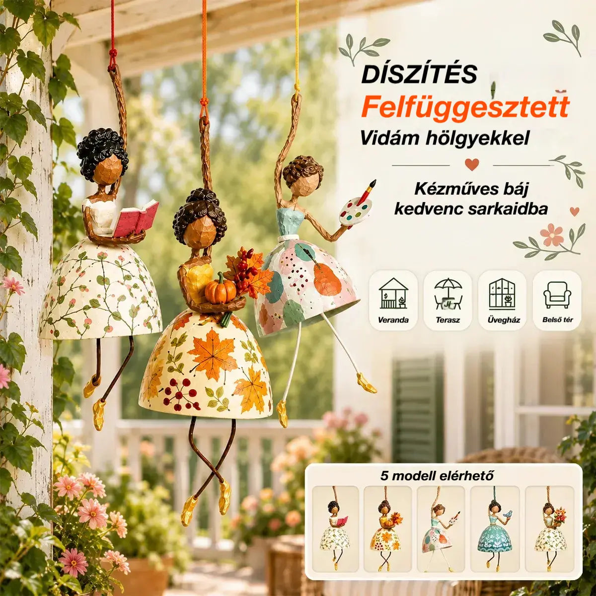 ✨ Vidám, függő dekoráció táncos stílusban