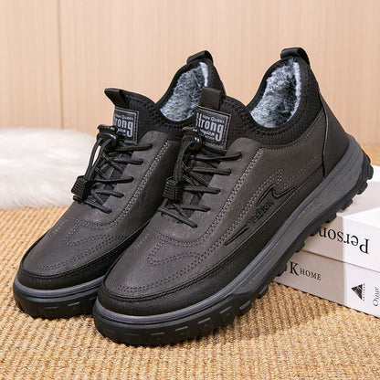 👞【39-44】🔥Férfi téli pamut csizma, meleg és kényelmes, vastag pamuttal, plüss és puha
