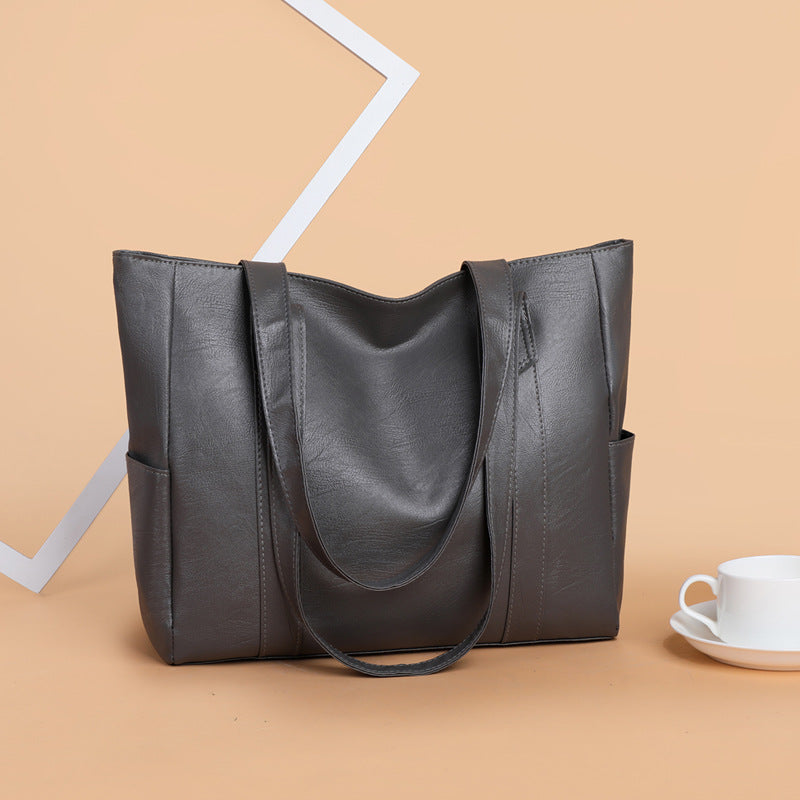 ✨👜【Nagy kapacitású】Női puha bőr válltáska
