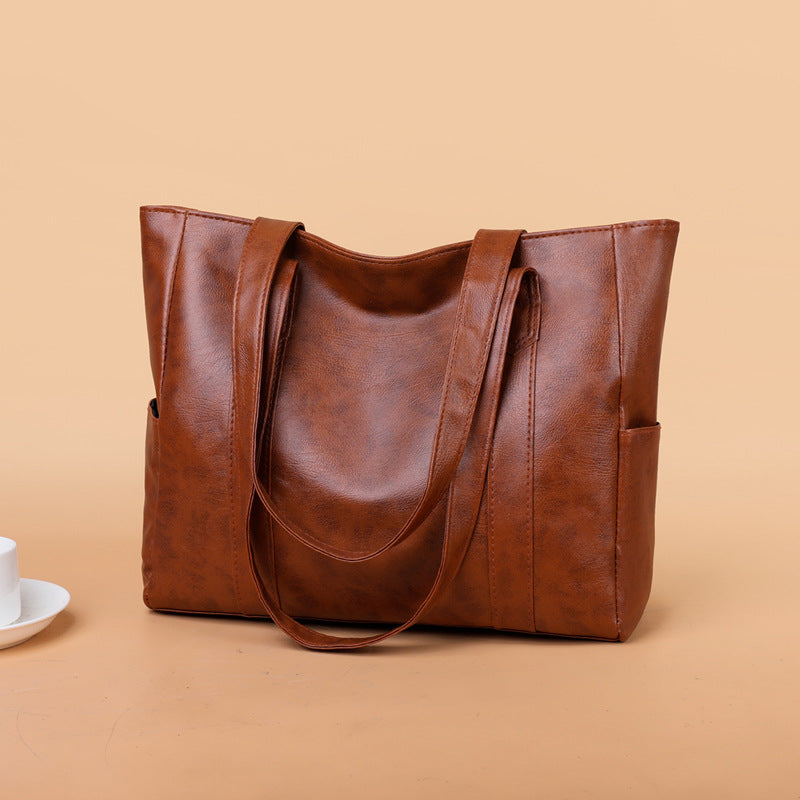 ✨👜【Nagy kapacitású】Női puha bőr válltáska