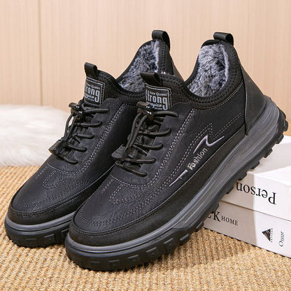 👞【39-44】🔥Férfi téli pamut csizma, meleg és kényelmes, vastag pamuttal, plüss és puha