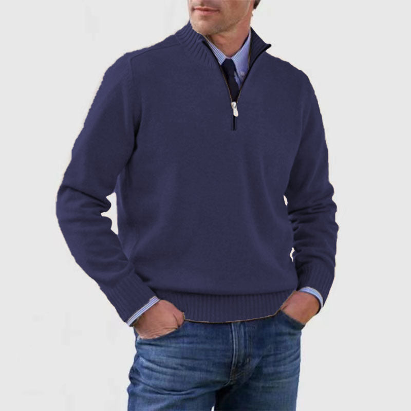 ✔😃【L-5XL】Népszerű meleg cipzáras pulóverek ősszel és télen