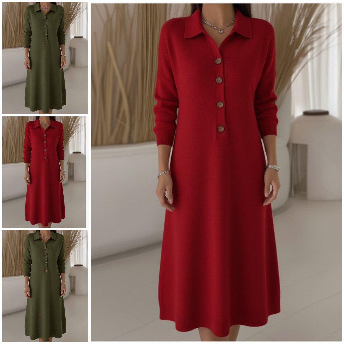🔥👗【S - 3XL】Új kötött ruha a 2026-os őszi/téli szezonra