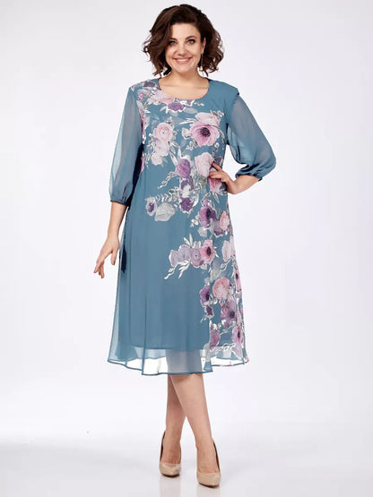 🌸💕【S-5XL】Νέο κομψό φόρεμα με φλοράλ print για την άνοιξη/καλοκαίρι του 2026🌷💃