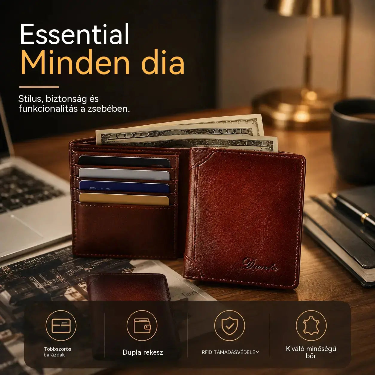 30% KEDVEZMÉNY👝✨ Új férfi lopásgátló pénztárca valódi bőrből