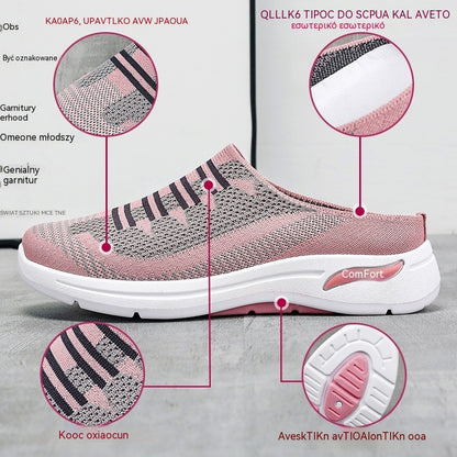 【36-41】🔥Ostatnia oferta - 50% zniżki - Wygodne i lekkie damskie wsuwane trampki z siateczki