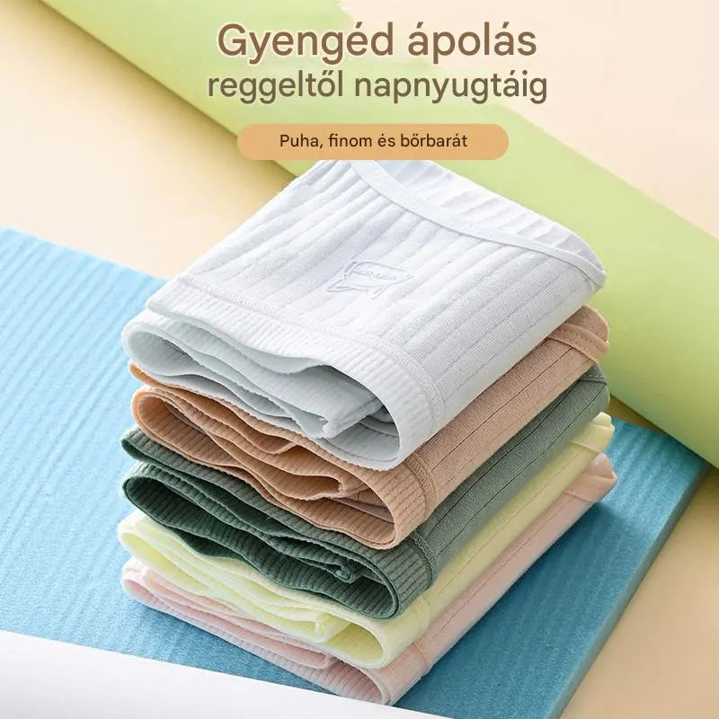 💓(7 db) Utolsó nap 60% kedvezménnyel-- Női egyszerű és fejlett antibakteriális fehérnemű magas derékkal, 35-90kg súlyú nők számára