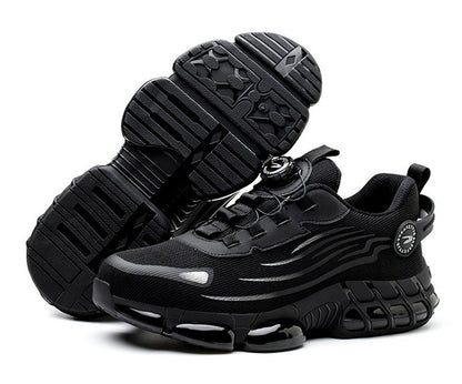 💥Laza munkabakancsok a mindennapokra, ütés- és átszúrásálló, acélbetétes, kényelmes és csúszásmentes biztonsági cipővel.