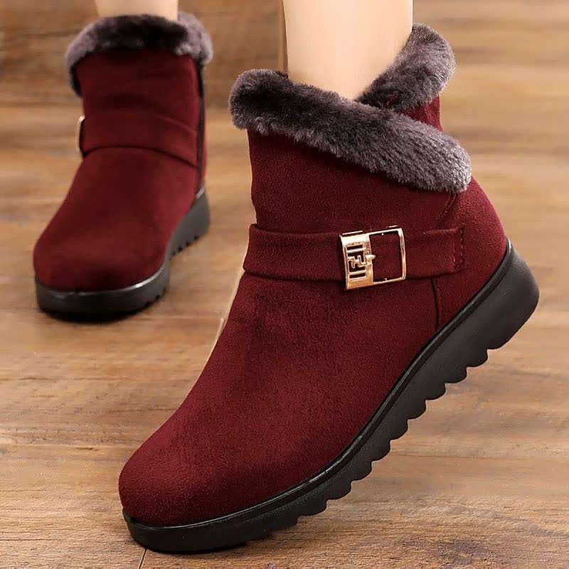 👢【35-43】Női divatos, lapos, meleg, pamut csizma
