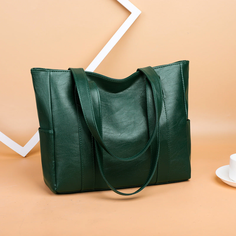 ✨👜【Nagy kapacitású】Női puha bőr válltáska