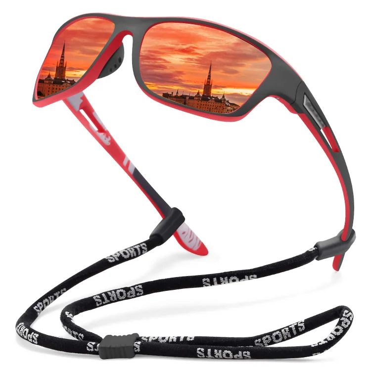 🚵‍♂️😎 ⚡ Męskie sportowe okulary przeciwsłoneczne, polaryzacyjne, z prawdziwą lustrzaną soczewką, nowoczesne i odporne na kurz, idealne do jazdy na rowerze na świeżym powietrzu