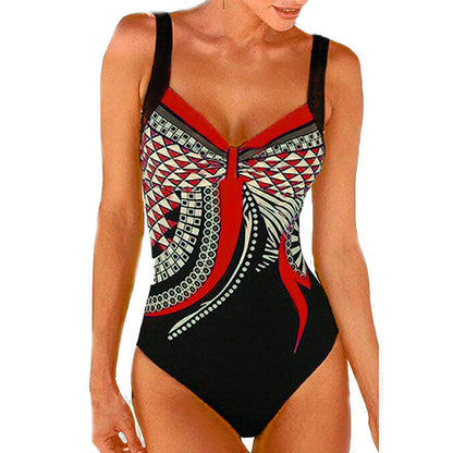 🩱🏊‍♀️【S-3XL】2026 nowy retro print nowy retro print jednoczęściowy kostium kąpielowy