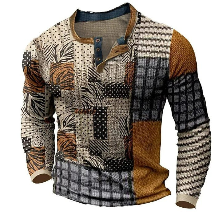 🔥【S-4XL】 Νέο ανδρικό φούτερ με ψηφιακή εκτύπωση, άνετο για φθινόπωρο-χειμώνα