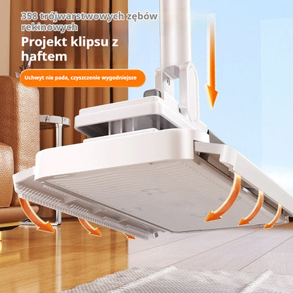 🔥【Zestaw 4】Wielofunkcyjny mop z klipsem na ściereczkę, nowy domowy mop bez potrzeby prania