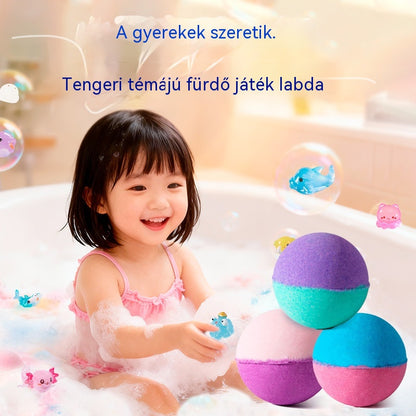 🛀💕12 darab tengeri állatok formájú fürdősógolyó (50g/golyó) gyerekeknek.