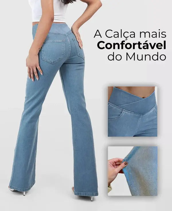 ✨👖【XS-4XL】Női, magas derekú elasztikus farmernadrág