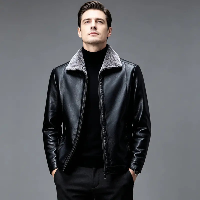 🔥【Kiárusítás】🔥【M-3XL】🖤2026 Férfi téli puha, vastag báránybőr kabát, hétköznapi viselet