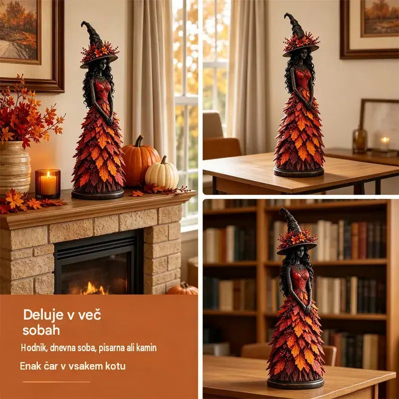🧙‍♀️50 % časovno omejen popust🧙‍♀️ Začarana jesenska figurica čarovnice