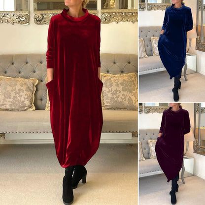 🎀【S-5XL】Kora tavaszi új, kiváló minőségű bársony elegáns retró ruha