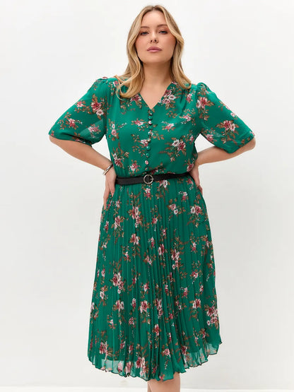 🌸💥【S-5XL】Nowa elegancka sukienka z nadrukiem
