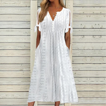 💋【🏆Legnépszerűbb】Egyszerű, plus size női ruha egyszínű szabásmintával, laza és lezser ✅️ Utánvétes fizetés