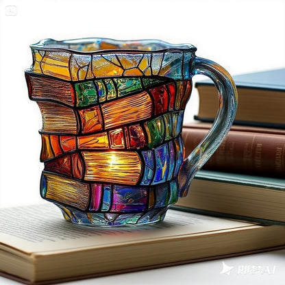 ☕【Korlátozott ideig érvényes kedvezmény🔥】Legkelendőbb kávéscsésze📚3D festett, könyv alakú kávéscsésze