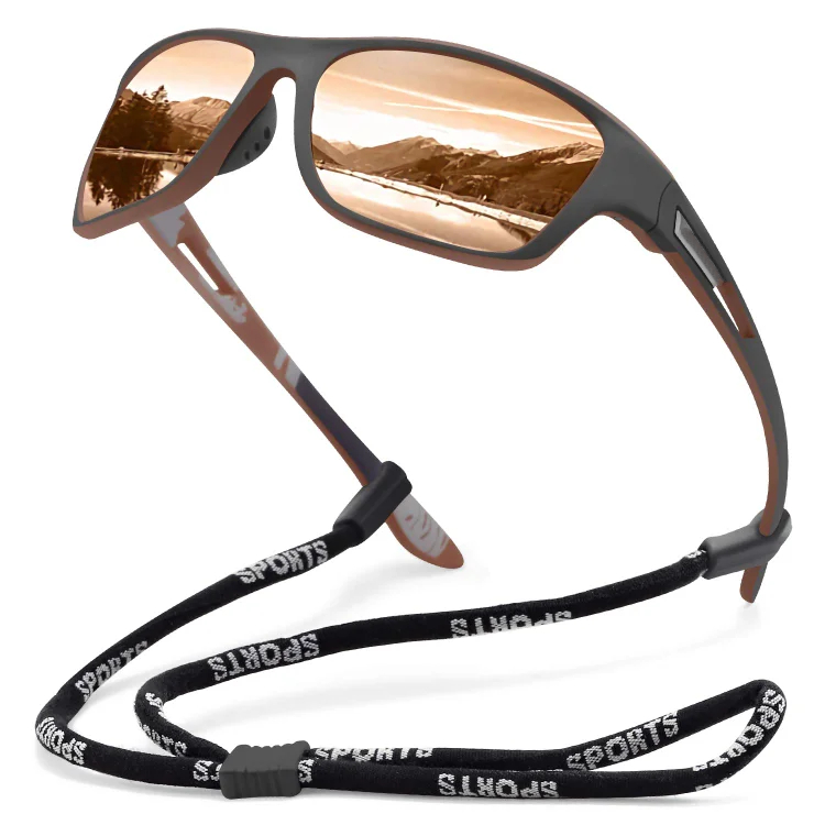 🚵‍♂️😎 ⚡ Męskie sportowe okulary przeciwsłoneczne, polaryzacyjne, z prawdziwą lustrzaną soczewką, nowoczesne i odporne na kurz, idealne do jazdy na rowerze na świeżym powietrzu