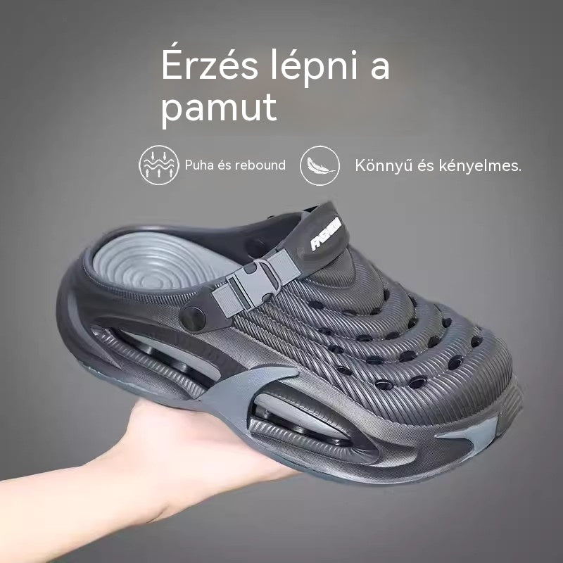 👟50% KEDVEZMÉNY🌬️Férfi 2 az 1-ben többfunkciós szandál, vastag EVA talp, csúszásmentes, rendkívül könnyű és légáteresztő🏃‍♂️