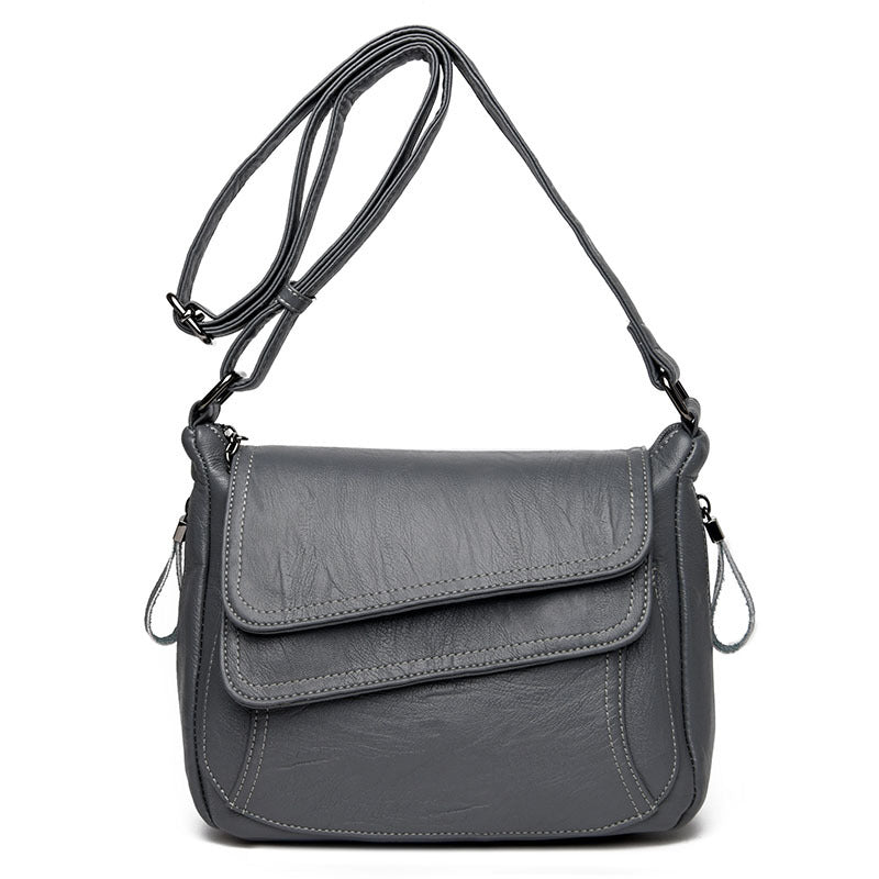 👜✨ Elegáns válltáska kiváló minőségű, puha bőrből, slágertermék női táska
