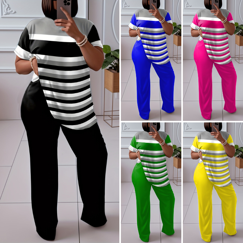 🌈 Stylowy komplet damski (top + spodenki) – Komfort i elegancja w jednym!