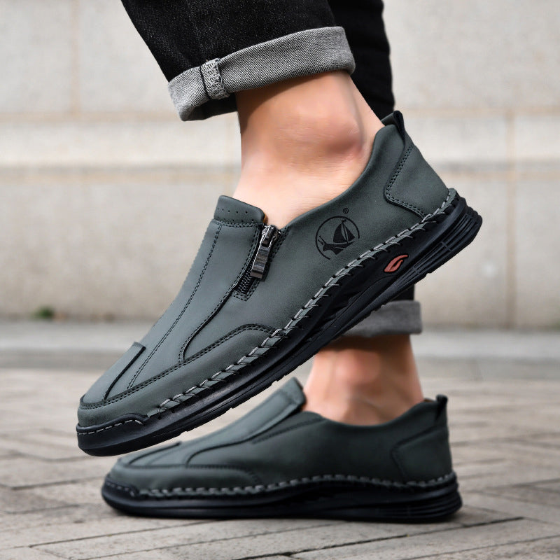 【Buty męskie sprzedają się dobrze】【38-48】2026 Nowe, męskie, skórzane, casualowe buty z miękką podeszwą w dużych rozmiarach