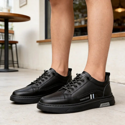 【39-44】2026 Męskie oddychające skórzane buty biznesowe casual