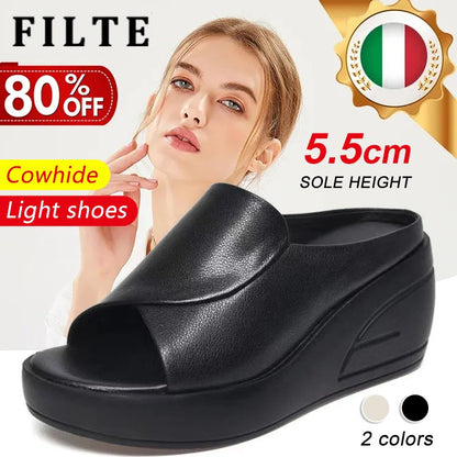 👡【5,5 cm obcas】 miękka podeszwa sandały na koturnie dla kobiet