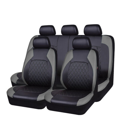 🚗🚗🤩 Uniwersalny zestaw pokrowców na fotele samochodowe z miękkiej skóry z oddychającą siateczką ✨ Szybka wysyłka, ograniczona oferta, dostępny zapas – Nie przegap