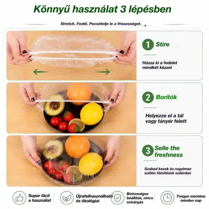 ⏳50% kedvezmény🔥【300 darab】 8900 Ft🎉Minél többet vásárolsz, annál többet spórolsz🎁Eldobható, rugalmas ételvédők, tálakhoz és tányérokhoz alkalmasak